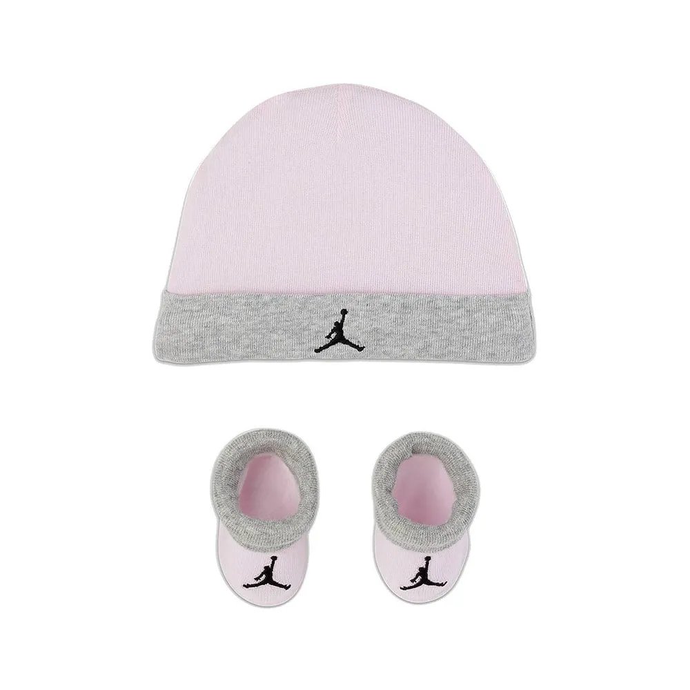 Baby Set Jordan Basic Hat and Bottie Pink